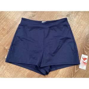 Lands End Women Navy Blue Swim 3" Shorts Liner Size 6  NWT